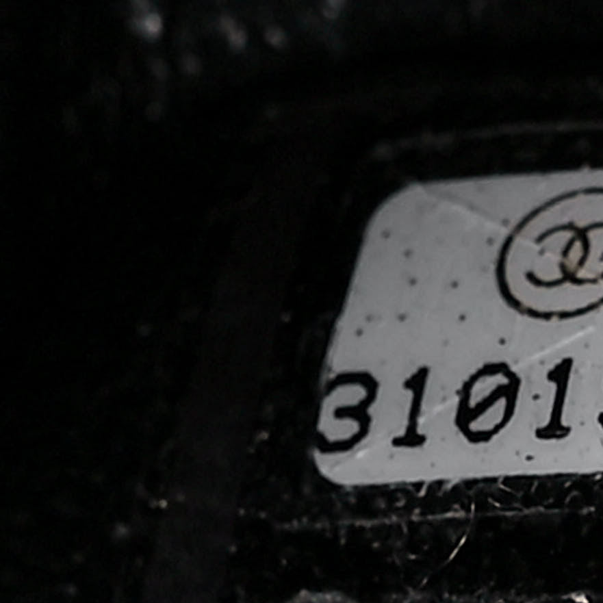 Lambskin Quilted Mini Coco Charms Rectangular Flap Black