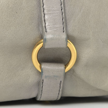 Miu Miu Vitello Lux Medium Bow Bag Grey 8 of 11