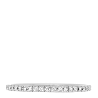 Tiffany Platinum Diamond Metro Band Ring 54 6.75 1 of 4