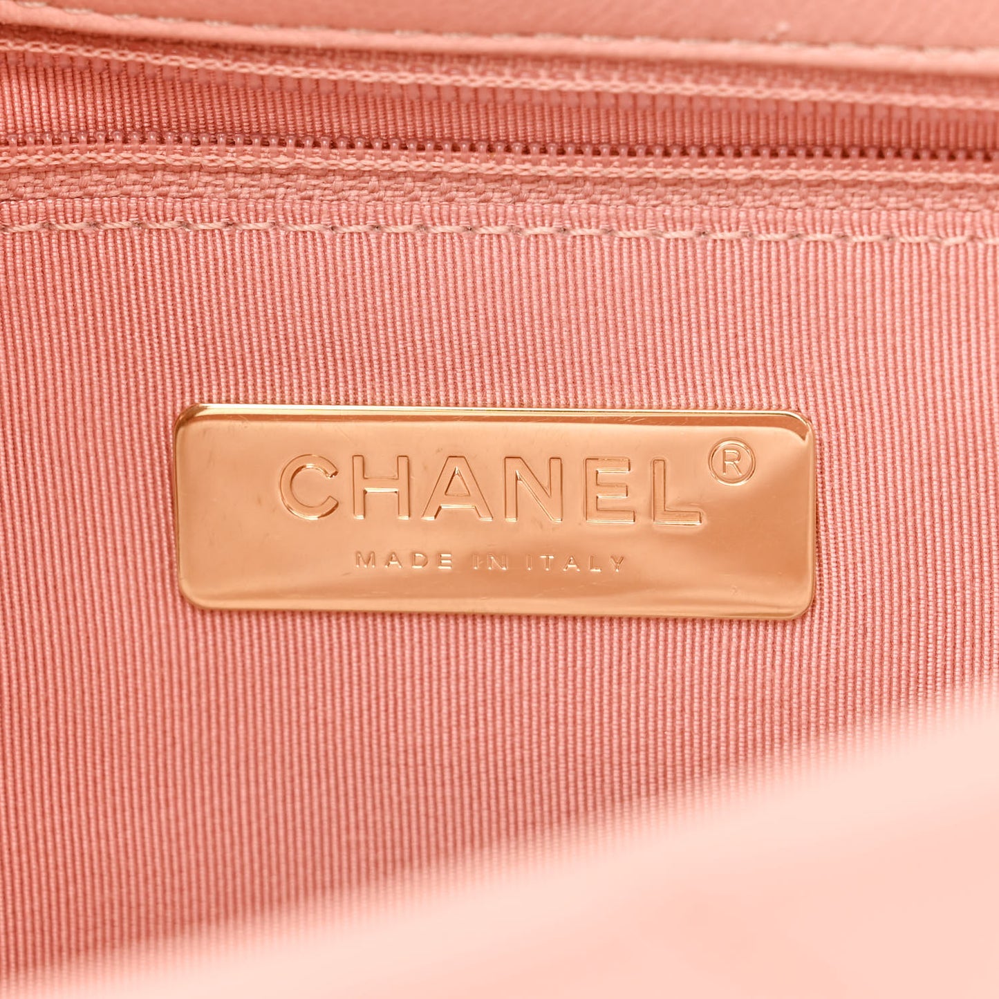 Goatskin Quilted Medium Chanel 19 Flap Light Pink