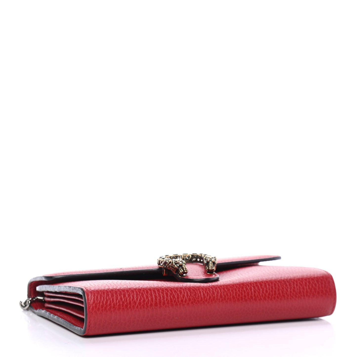 Calfskin Mini Dionysus Chain Wallet Hibiscus Red