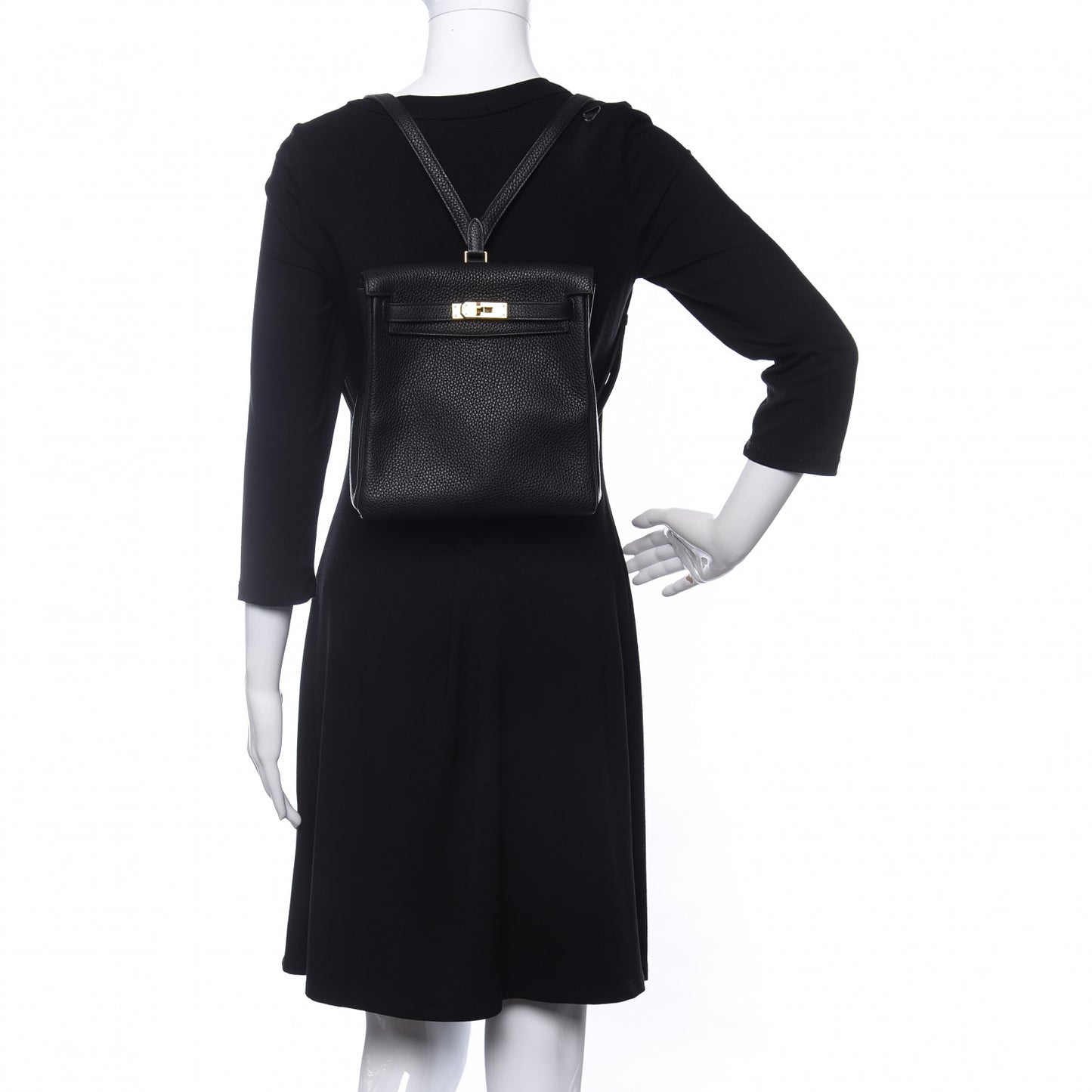 Taurillon Clemence Kelly Ado Backpack Black