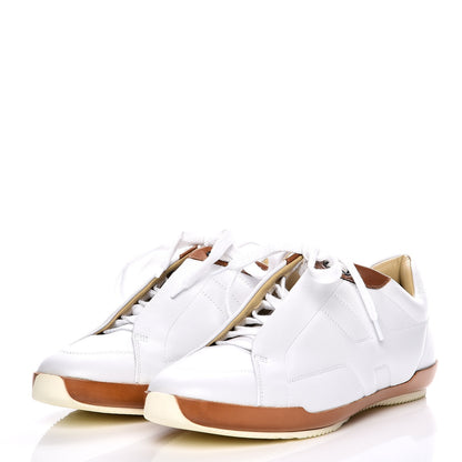 Hermes Nappa Impulse Sneakers 38 Blanc Gold 3 of 13