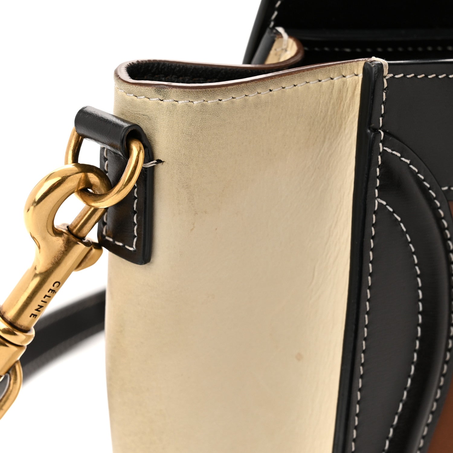 Celine Smooth Calfskin Nano Tri-Color Luggage Chestnut 14 of 15