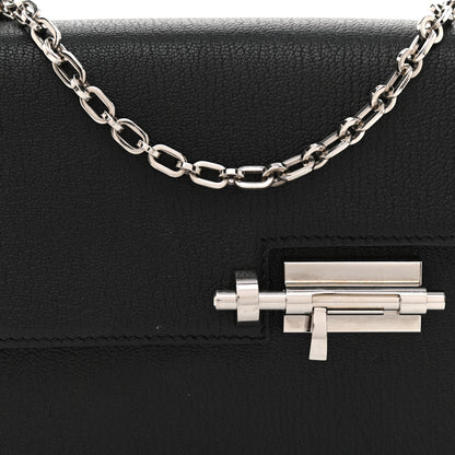 Hermes Chevre Mysore Mini Verrou Chaine Bag Black 9 of 11