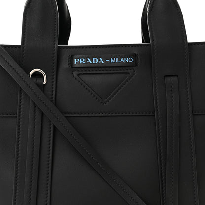 Prada Grace Lux Light Small Ouverture Tote Black White 7 of 9