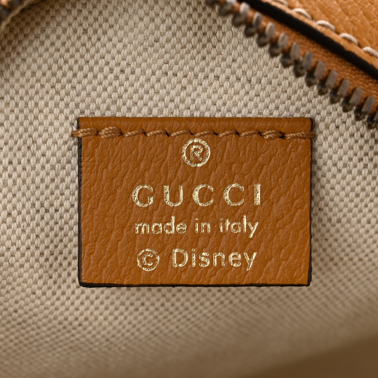 X DISNEY Mini Vintage GG Supreme Monogram Mickey Mouse Round Shoulder Bag Beige Vintage Sun Oil