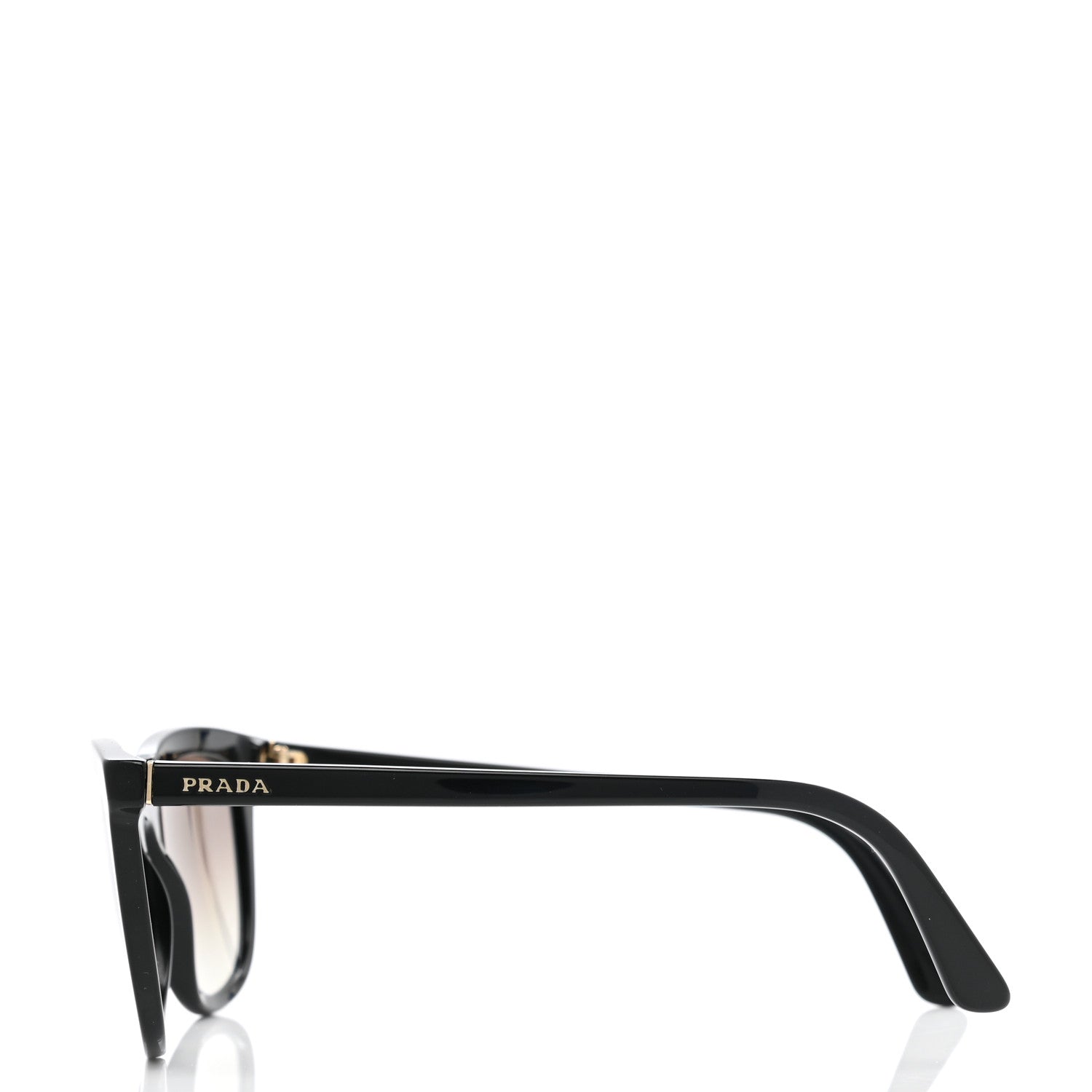 Prada Acetate Pillow Cat Eye Sunglasses SPR 03X Black 3 of 7