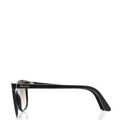 Prada Acetate Pillow Cat Eye Sunglasses SPR 03X Black 3 of 7
