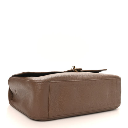 Chanel Grained Calfskin Small Souplissimo Maxi Flap Light Brown 4 of 10