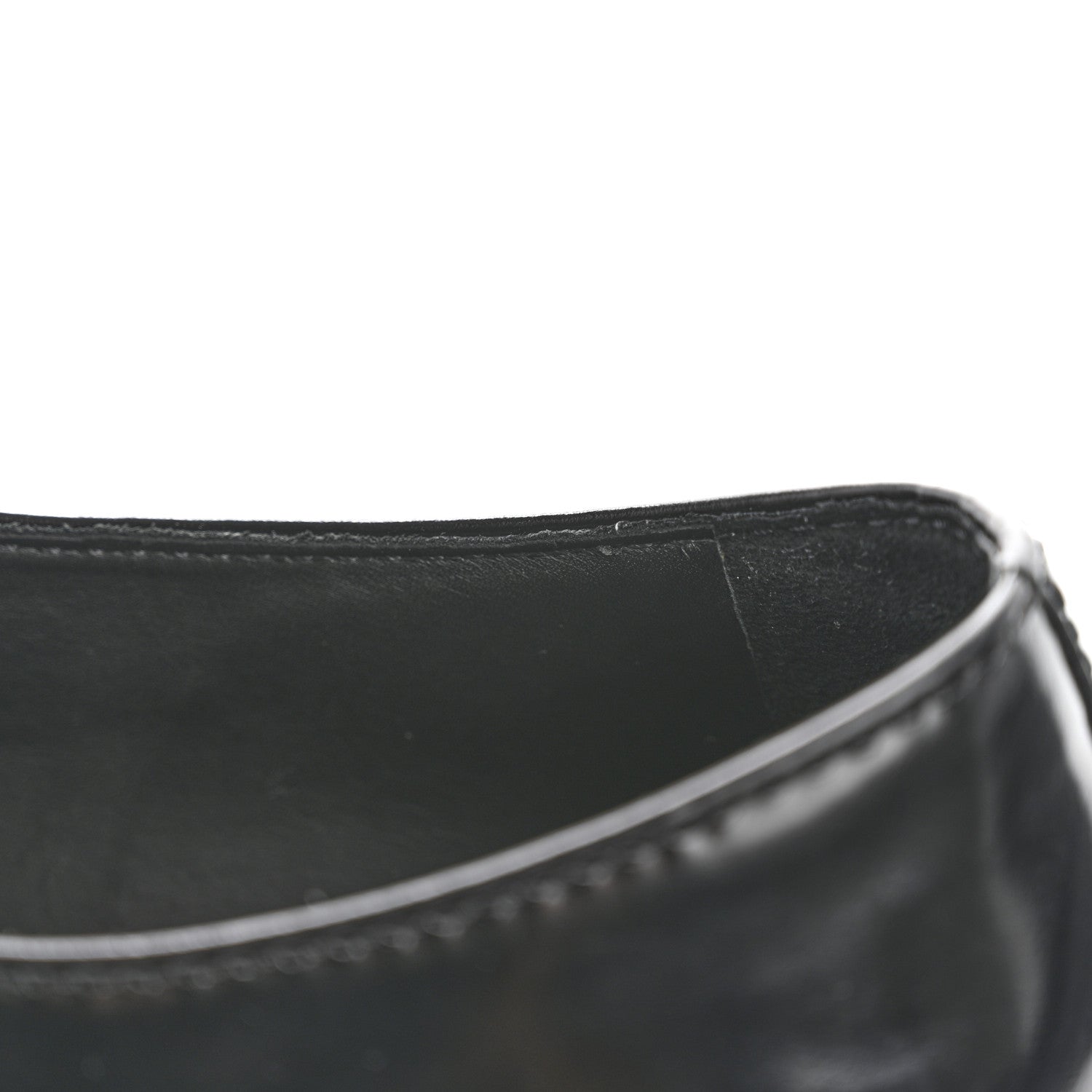 Prada Spazzolato Metal Triangle Logo Mens 35mm Loafers 10 Black 10 of 12