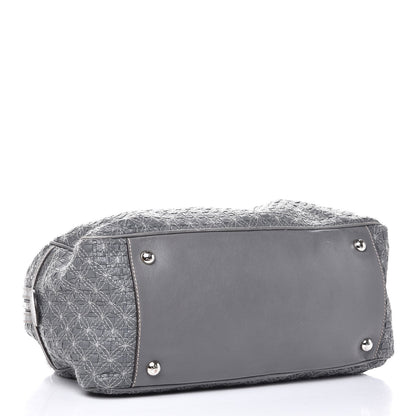 Dolce & Gabbana Woven Calfskin Miss Biz Bowler Grey 4 of 11