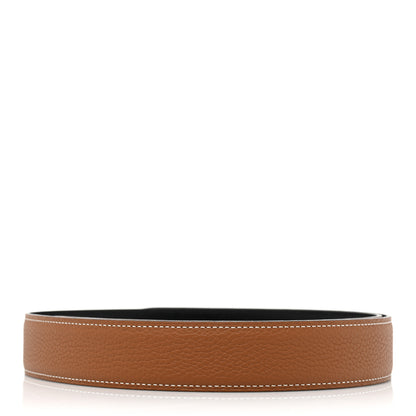 Hermes Box Togo 32mm Belt Strap 90 Black Gold 2 of 5