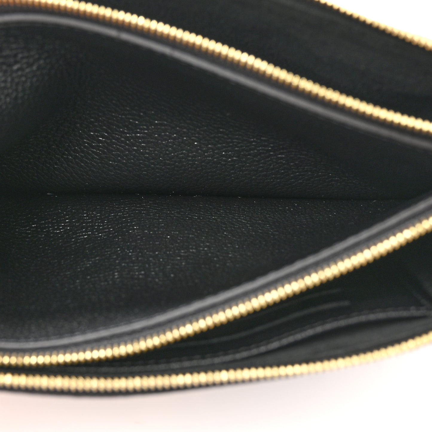 Empreinte Monogram Giant Double Zip Pochette Black Cream
