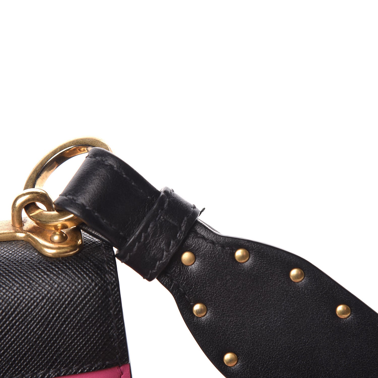 Prada City Calf Saffiano Cahier Bag Fuxia Black 9 of 11