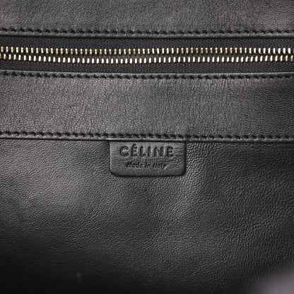 Celine Lambskin Jute Leopard Bi-Cabas Black 6 of 12