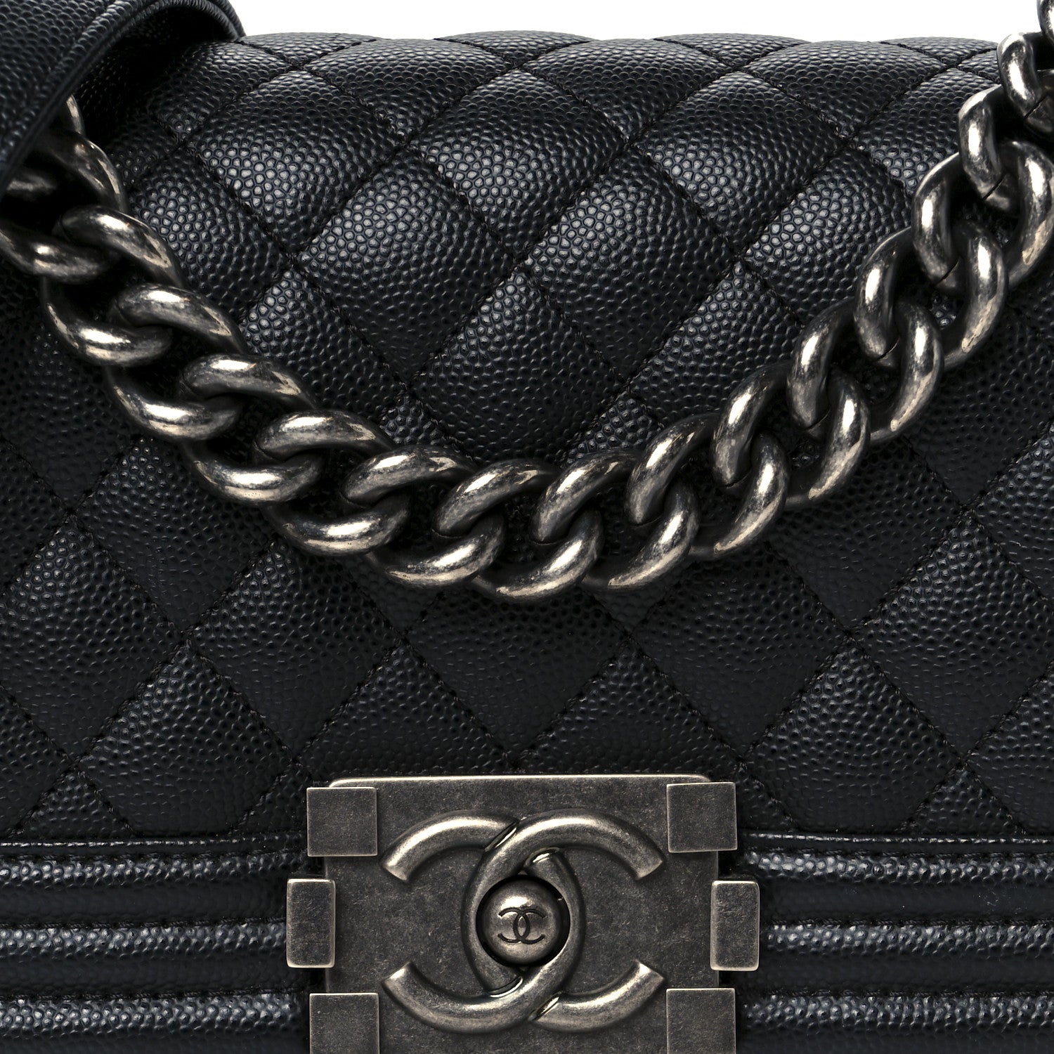 Chanel Caviar Quilted Small Boy Flap Black 8 of 10