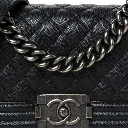 Chanel Caviar Quilted Small Boy Flap Black 8 of 10