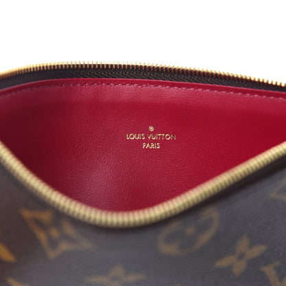 Louis Vuitton Monogram Felicie Chain Wallet Zippered Insert Fuchsia 6 of 6