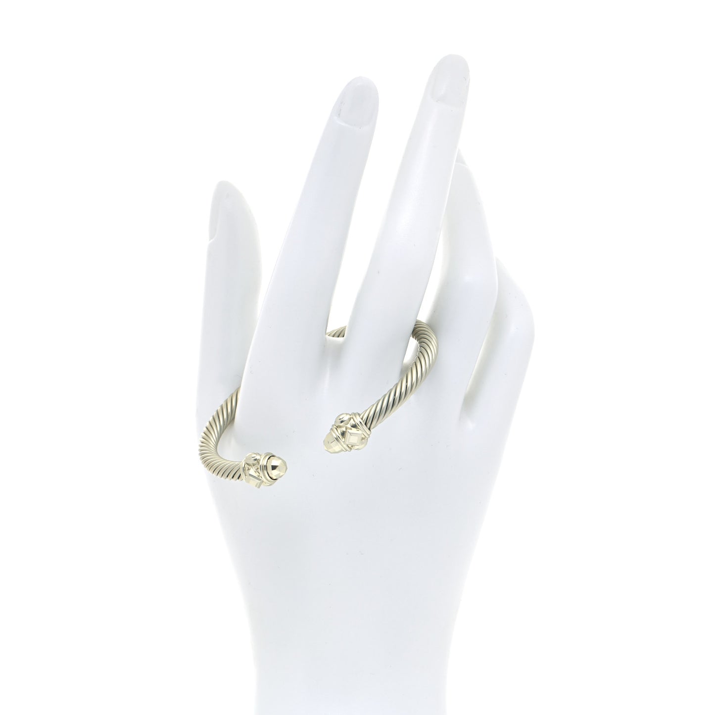 Aluminum 5mm Renaissance Bracelet Pale Gold
