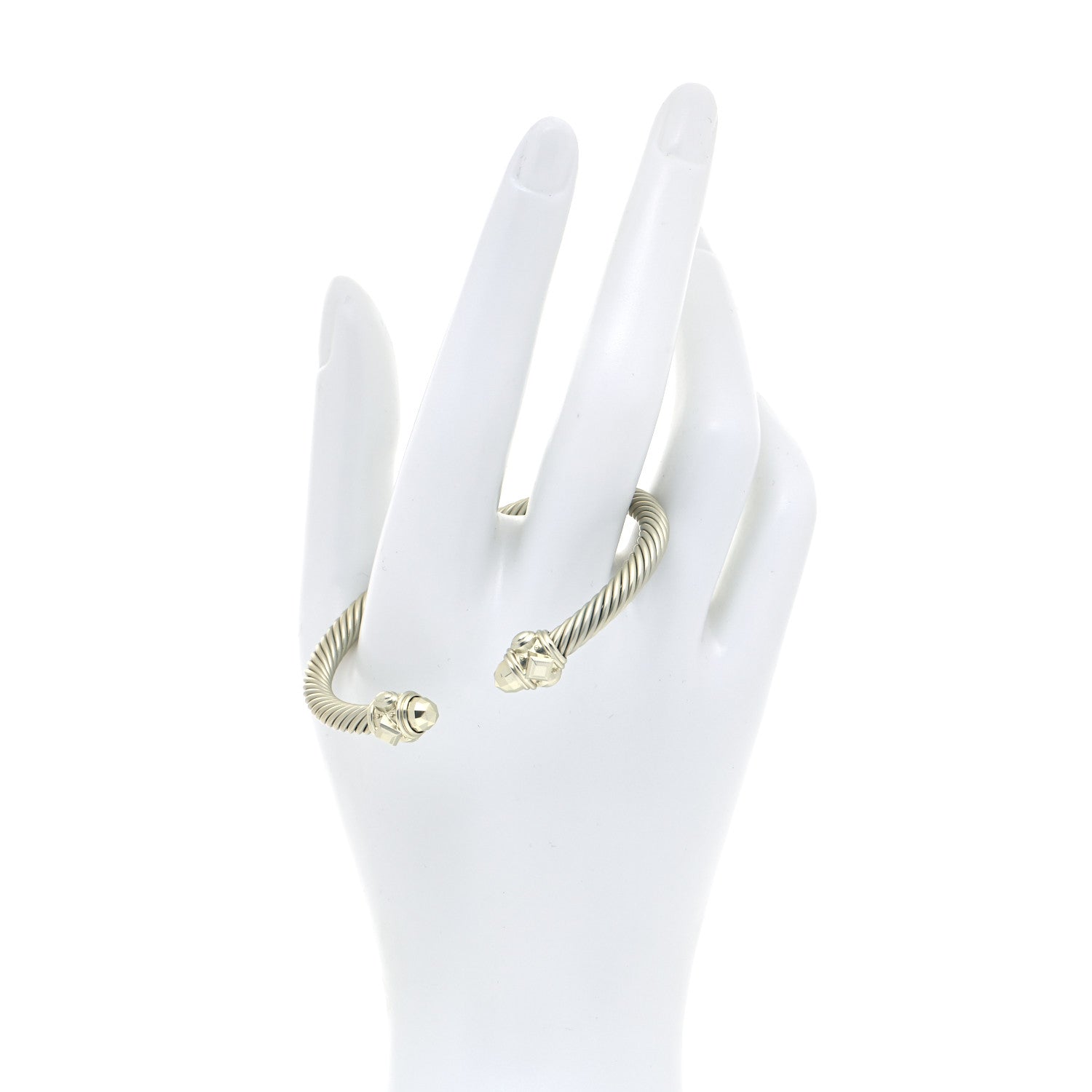 David Yurman Aluminum 5mm Renaissance Bracelet Pale Gold 2 of 6