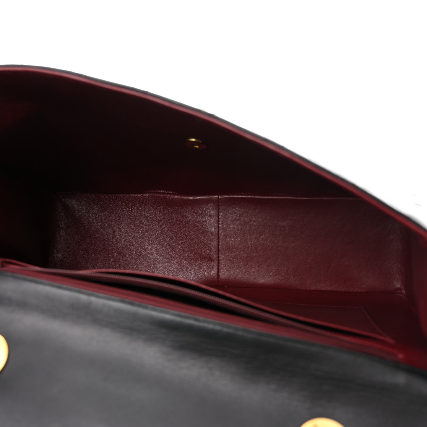 Lambskin Quilted XL Jumbo Single Flap Black