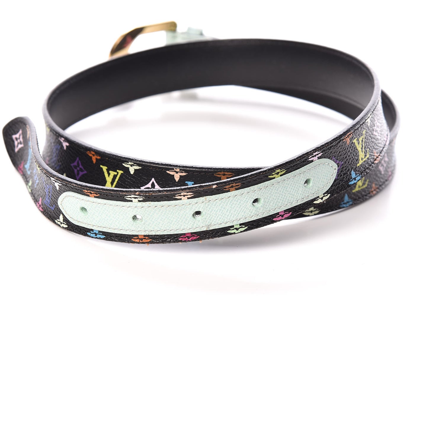 Monogram Multicolor Belt 80 32 Black