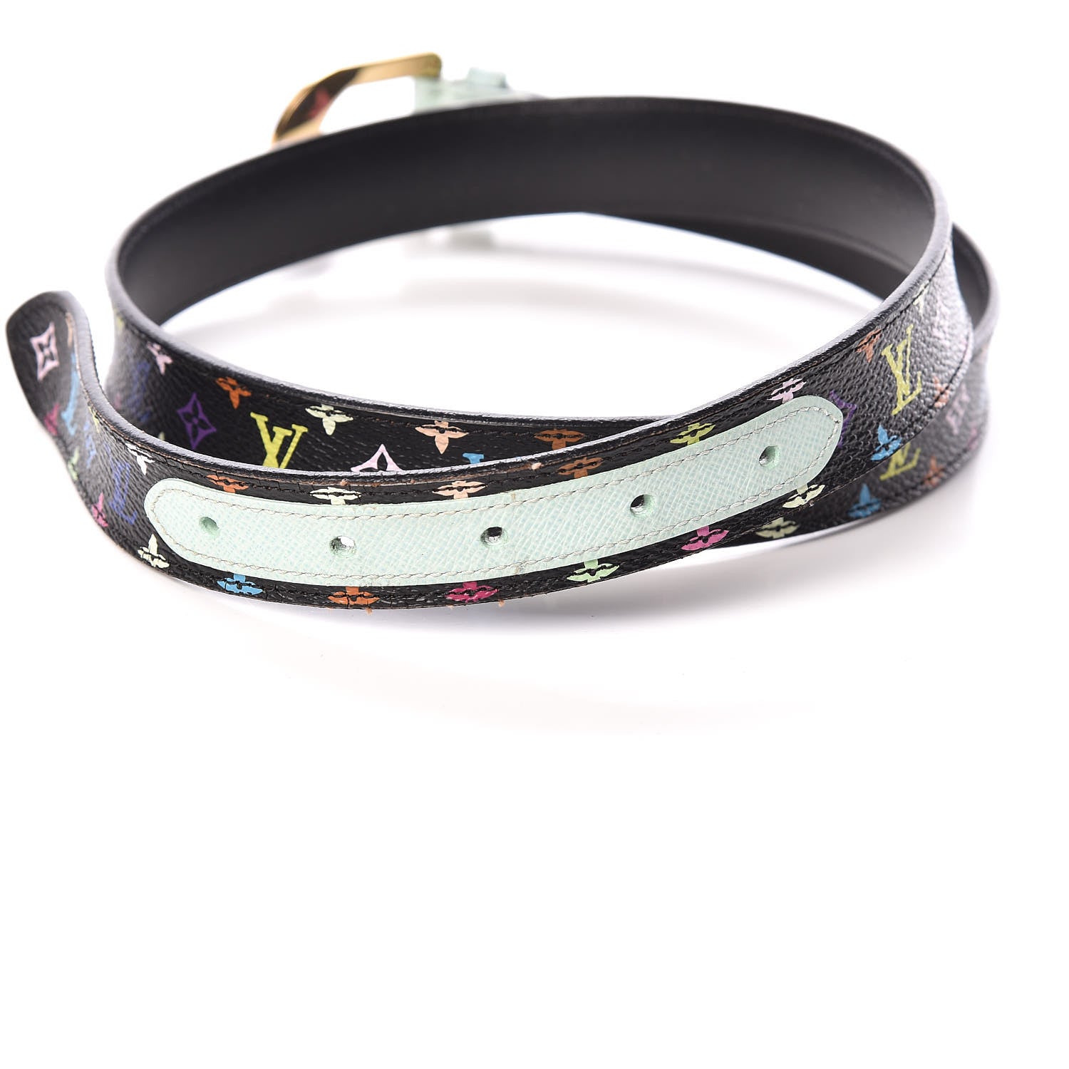 Louis Vuitton Monogram Multicolor Belt 80 32 Black 8 of 8