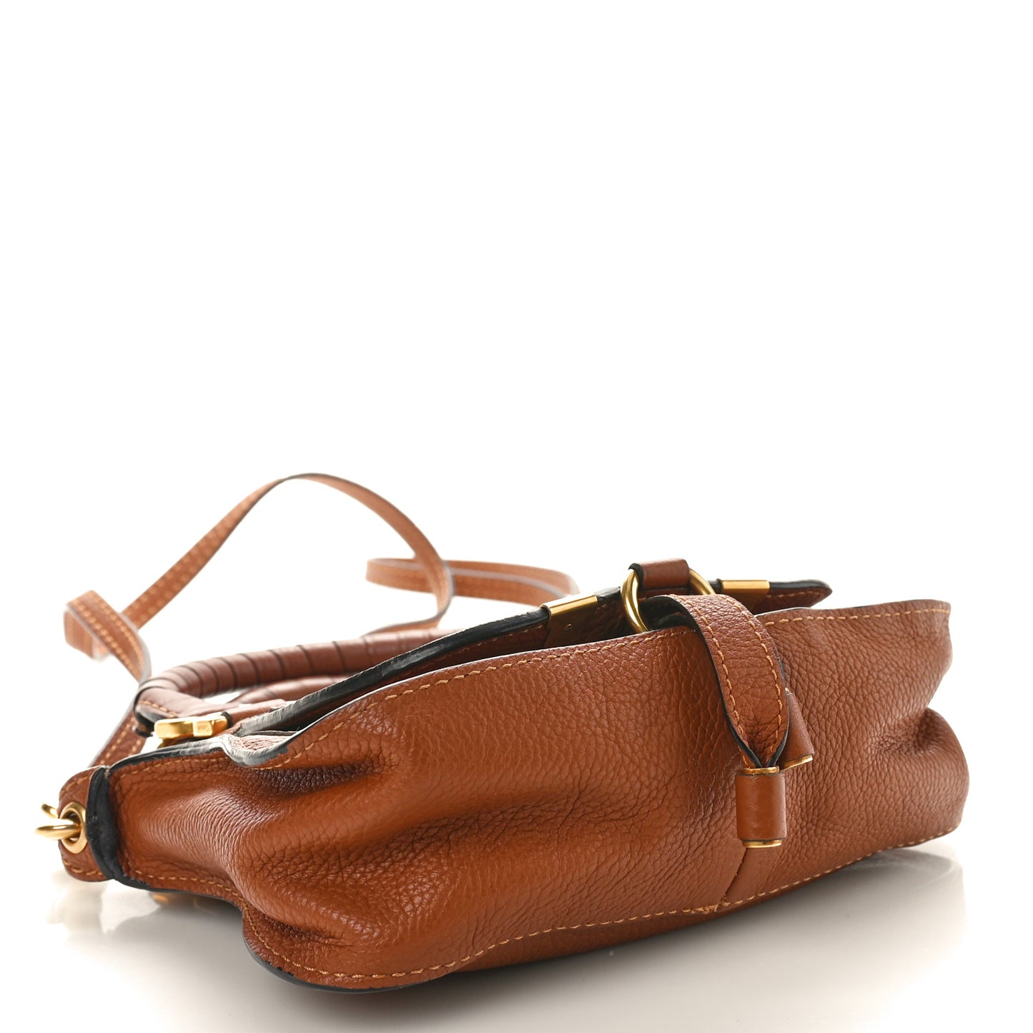 Calfskin Mini Marcie Satchel Tan