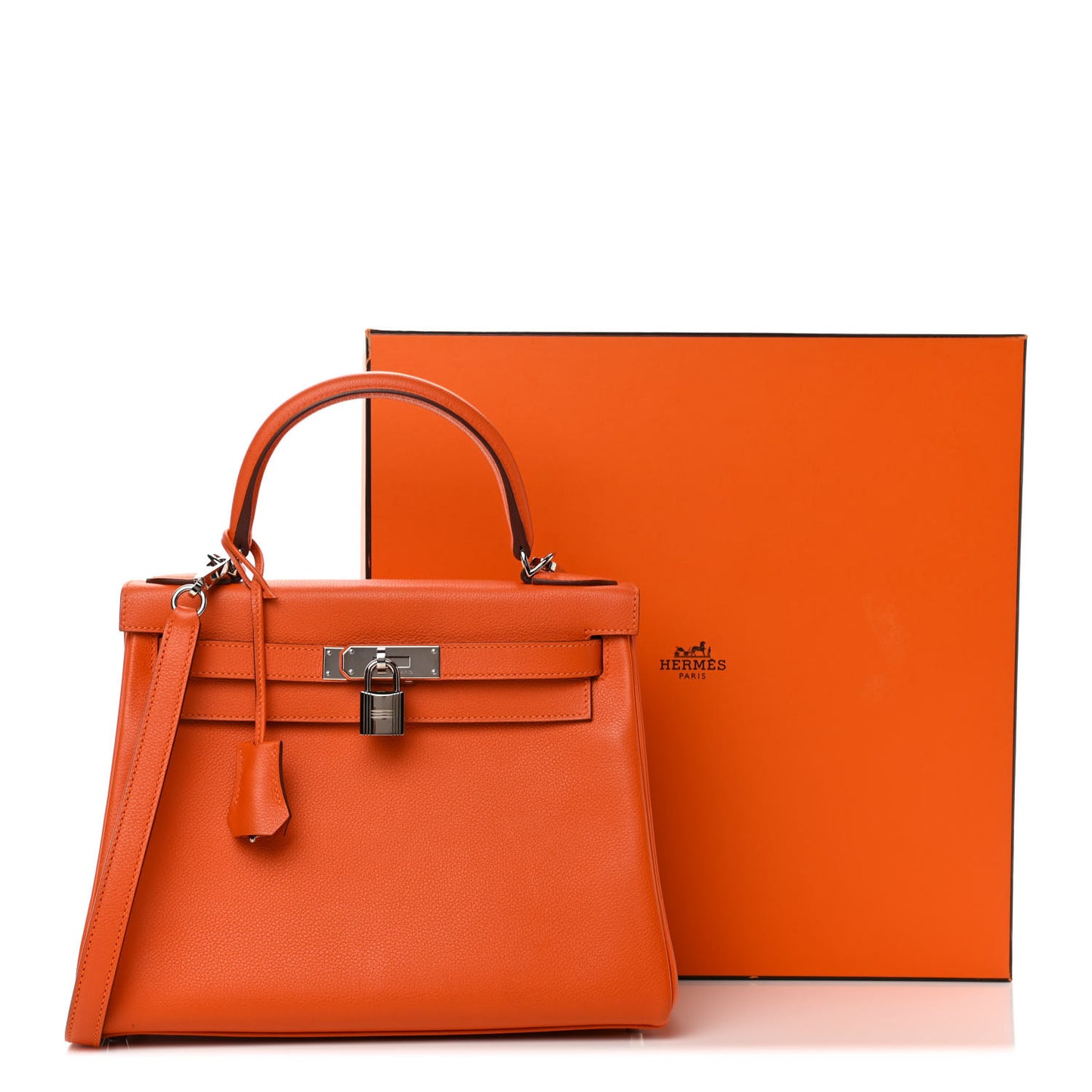 Evercolor Kelly Retourne 28 Orange