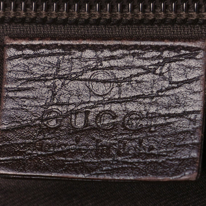 Gucci GG Plus Monogram Large Double Buckle Flap Messenger Bag Beige Dark Brown 5 of 14