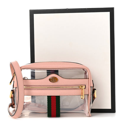 Gucci Vinyl Web Mini Ophidia Transparent Shoulder Bag Perfect Pink 11 of 11