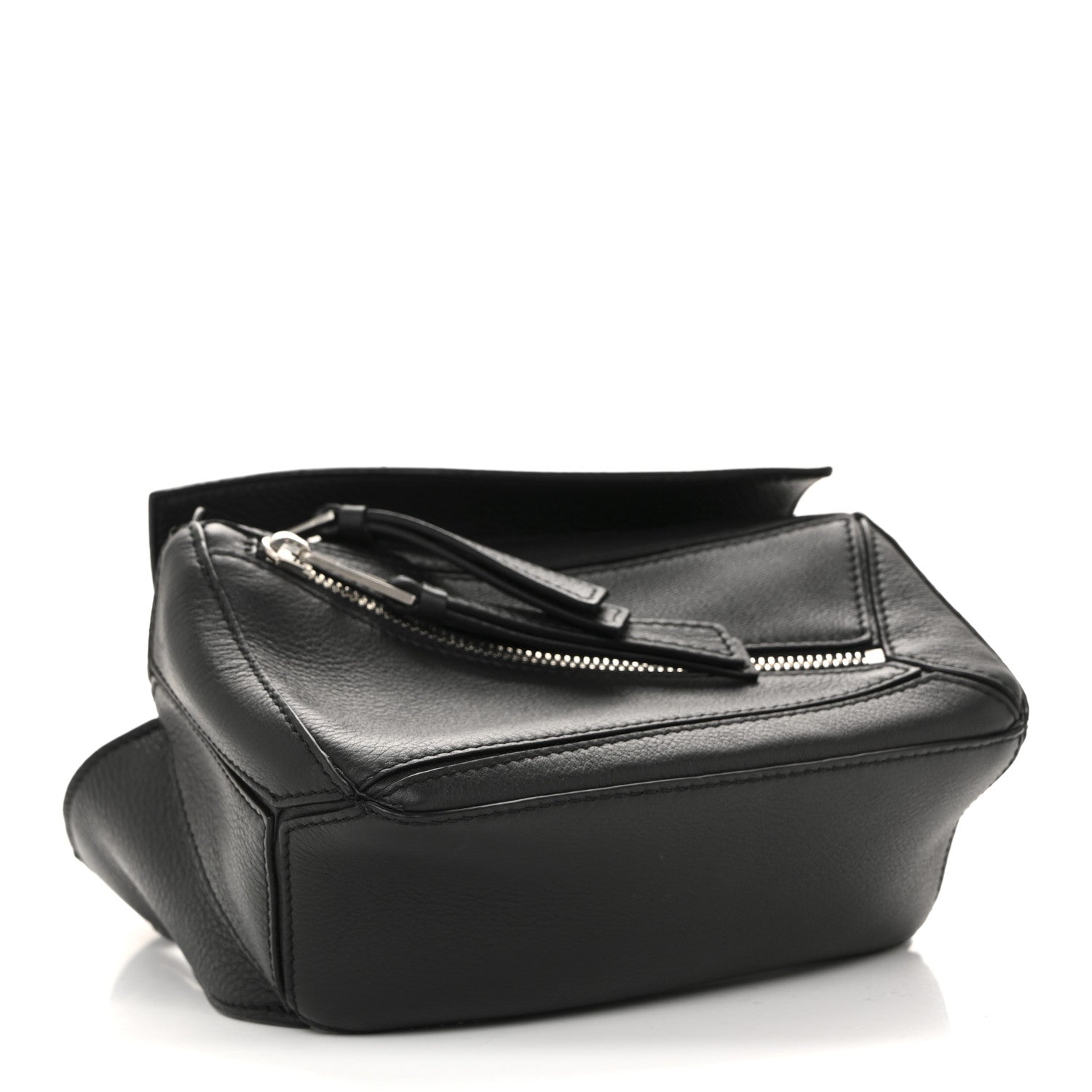 Loewe Calfskin Mini Puzzle Bumbag Black 4 of 15