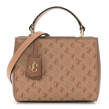Jimmy Choo Calfskin Mini Varenne Top Handle Tan 1 of 11