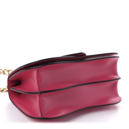 Prada City Calfskin Sidonie Small Chain Crossbody Bag Magenta 4 of 9