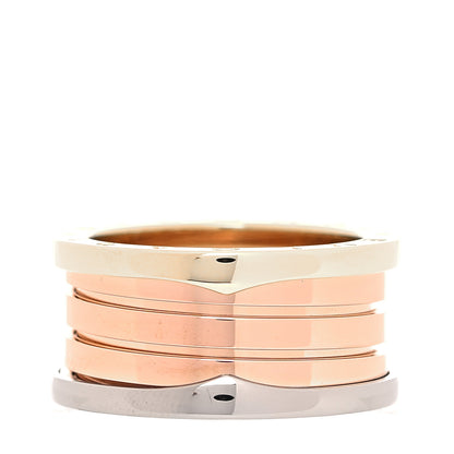 Bulgari 18K Rose White Yellow Gold B.Zero1 Four-Band Ring 57 8 6 of 12