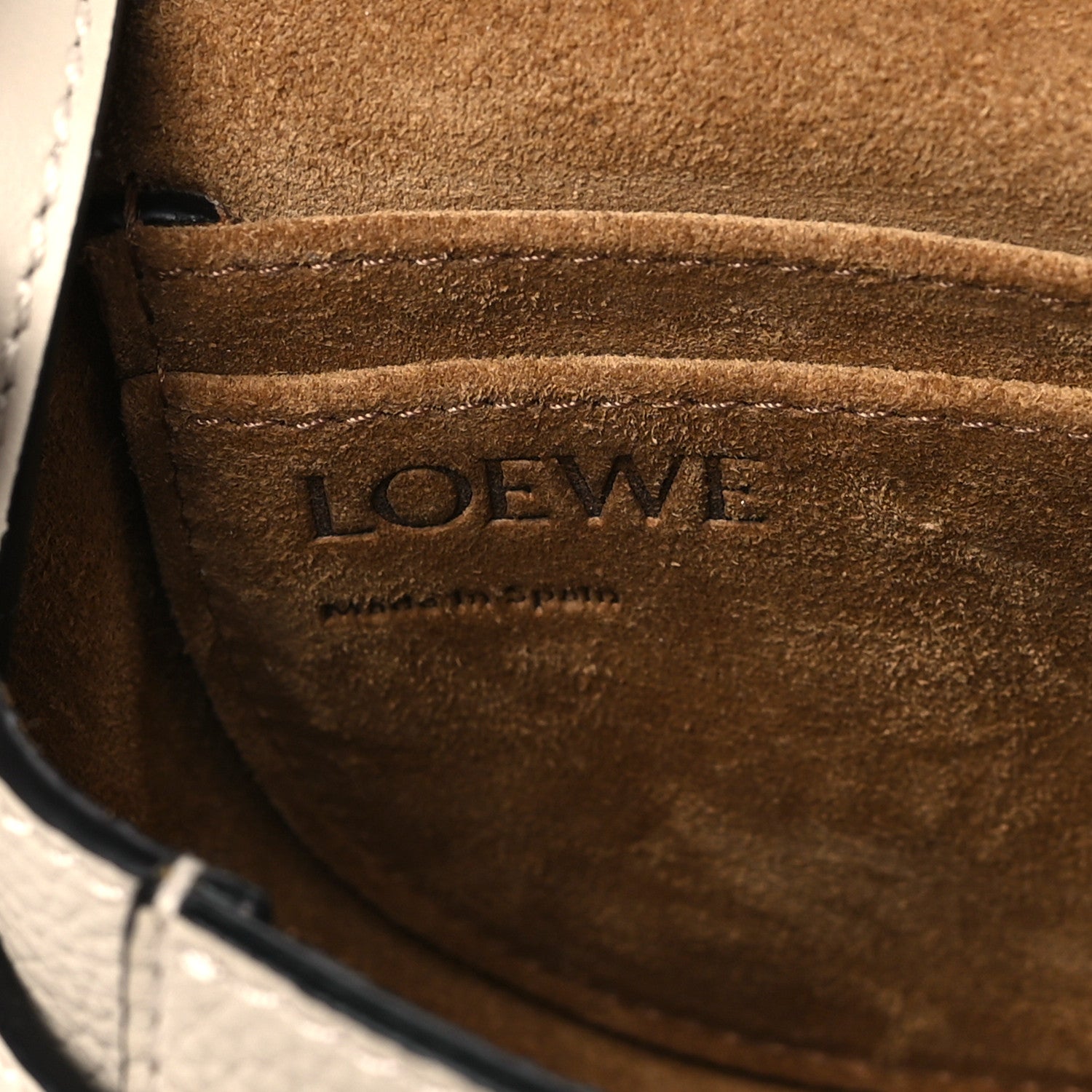 Loewe Pebble Grain Calfskin Mini Gate Dual Bag Light Oat 6 of 8