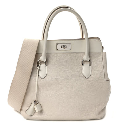 Hermes Taurillon Clemence Swift Toolbox 26 Craie 1 of 10
