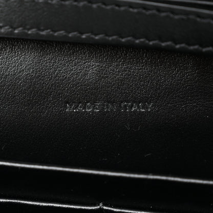 Celine Shiny Calfskin Triomphe Maillon Wallet on Chain Black 7 of 10