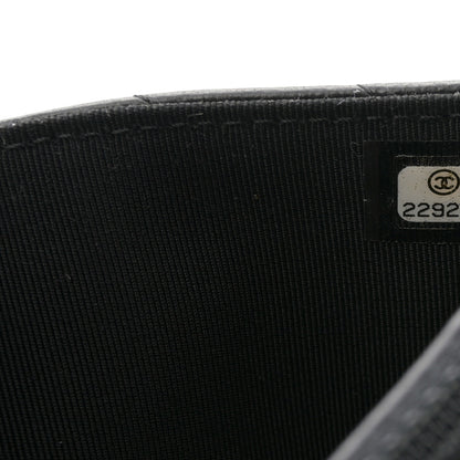 Chanel Lambskin Chevron Quilted Wallet On Chain WOC Black 7 of 12