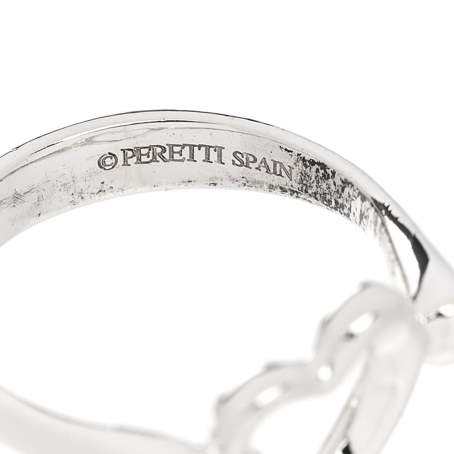 Tiffany Sterling Silver Elsa Peretti Open Heart Ring 47 4 6 of 7