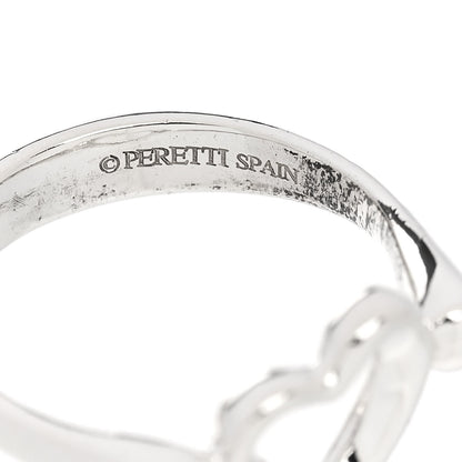 Tiffany Sterling Silver Elsa Peretti Open Heart Ring 47 4 6 of 7