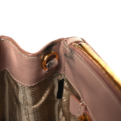 Prada Saffiano Small Galleria Double Zip Tote Cammeo 10 of 12