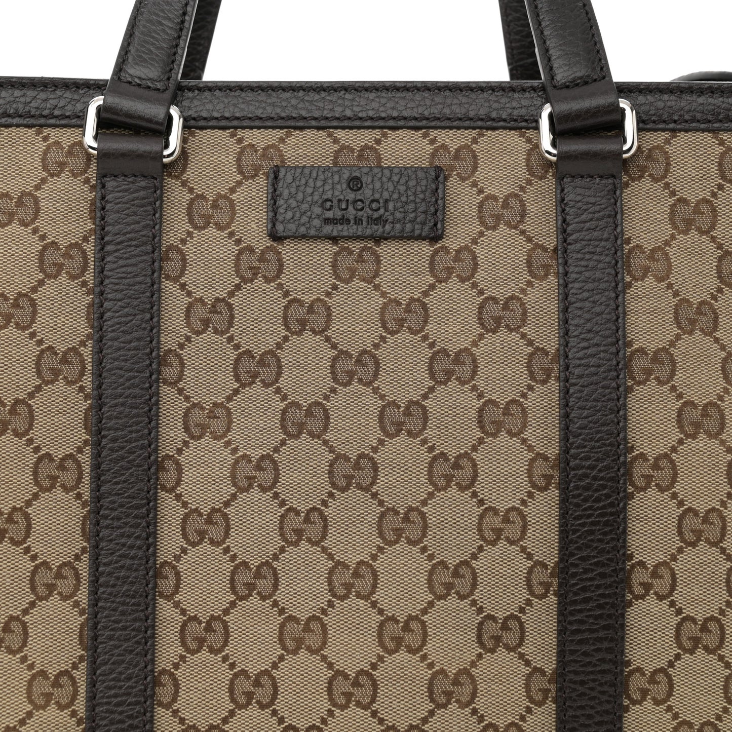 GG Monogram Large Joy Tote Bag Dark Brown
