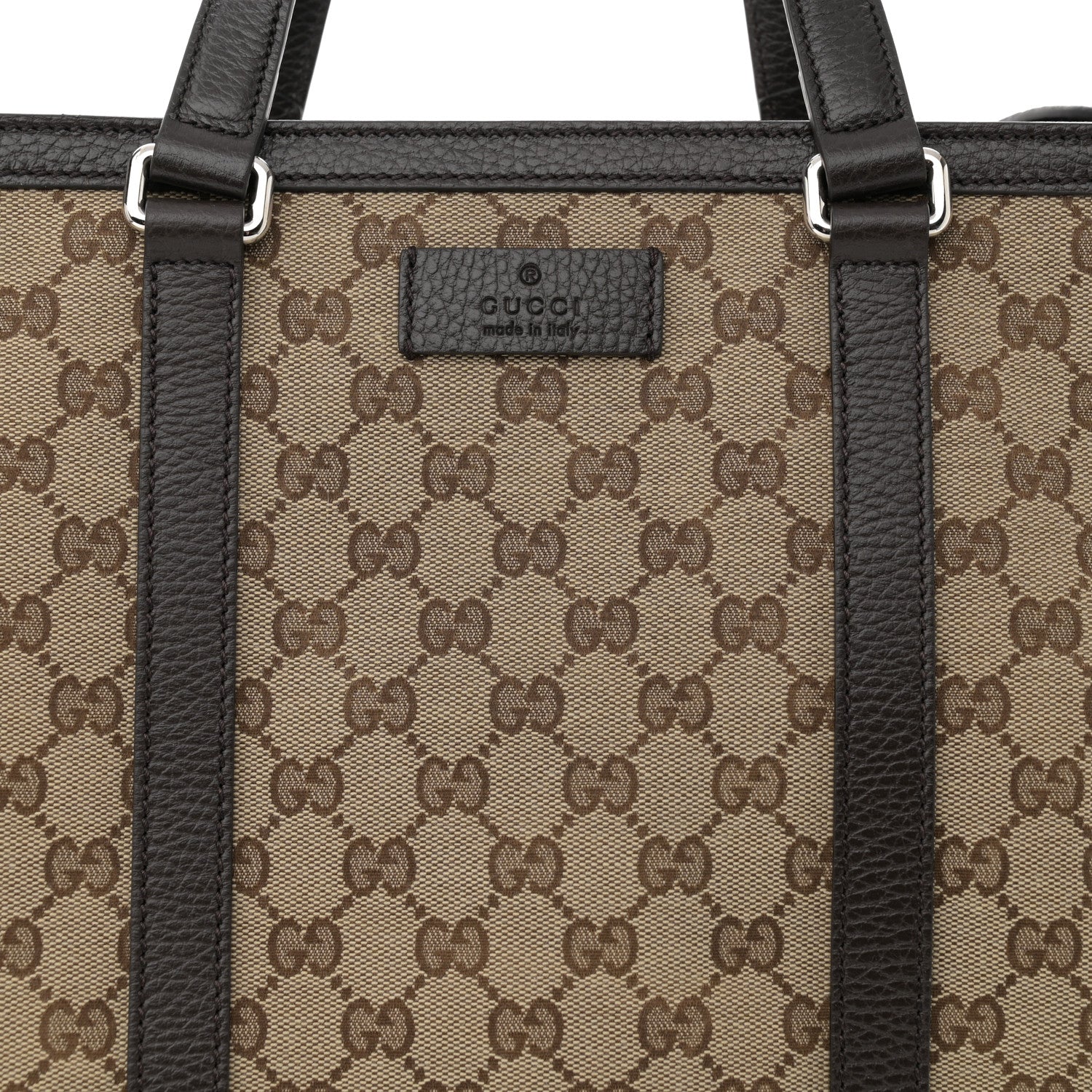 Gucci GG Monogram Large Joy Tote Bag Dark Brown 8 of 10