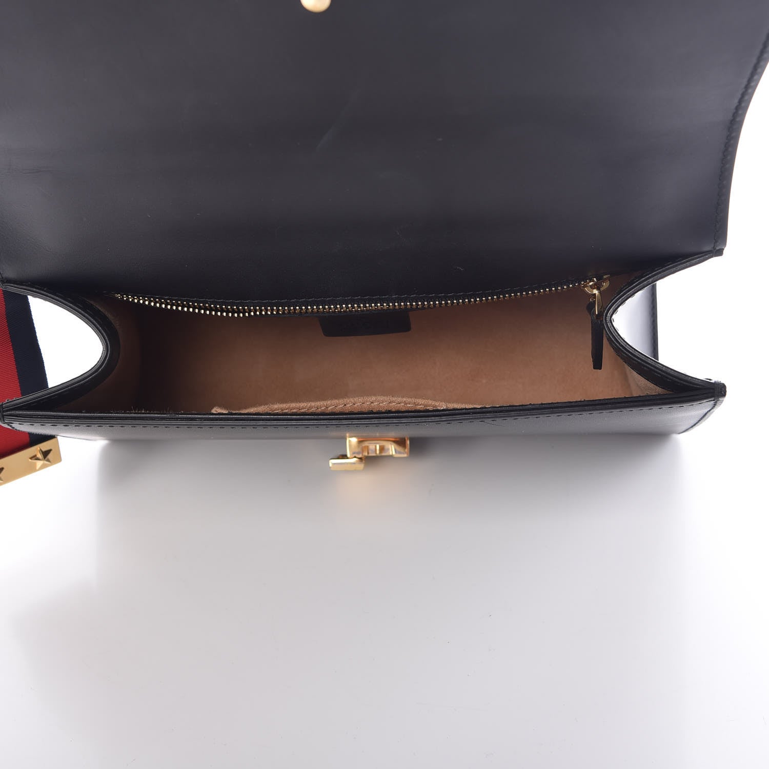 Gucci Calfskin Small Sylvie Shoulder Bag Black 5 of 9