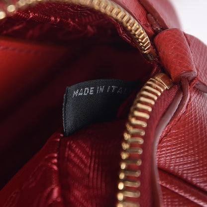 Prada Saffiano Mini Camera Crossbody Bag Rosso 9 of 11