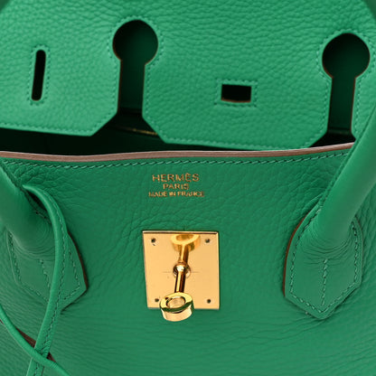 Hermes Taurillon Clemence Birkin 35 Menthe 6 of 12