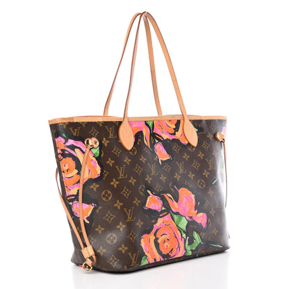 Louis Vuitton Monogram Roses Neverfull MM 3 of 15