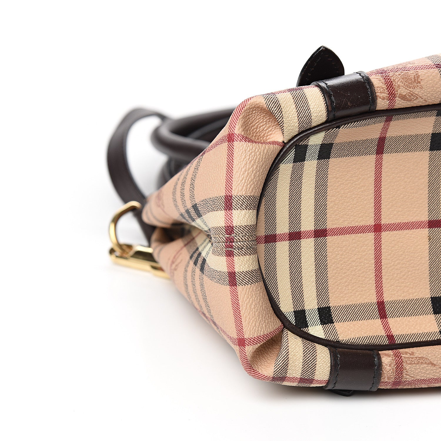 Burberry Haymarket Check Small Northfield Tote Chocolate 8 of 12